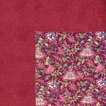 Square Cotton Tablecloth Cassis 63"X63" "Colombes" pattern