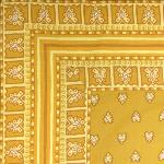Provencal Square Cotton Tablecloth ocher "Roussillon
