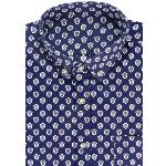 Chemise Bleue Provençale manches longues motif Bonis