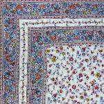 Square Cotton Tablecloth Multicolor 63"X63" "Country" pattern