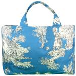 Sac Provençal Cabas motif Pastorale Bleu