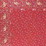 Square Cotton Tablecloth Red 63"X63" "Betsy" pattern