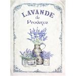 Torchon de cuisine 47 x 67 cm motif "Lavande de Provence" 