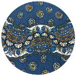 Nappe Ronde Bleue 180 cm joli motif Provençal "Mistraou