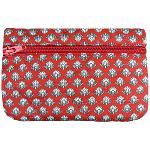 Pochette Provençale Magnolia Rouge motif Dentelle